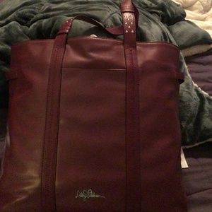 Libby Edelman cranberry tote